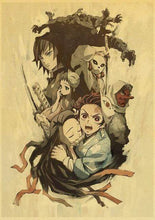 Load image into Gallery viewer, The KedStore 42X30cm / E169 7 Demon Slayer: Kimetsu no Yaiba Tanjirou Nezuko Anime Poster Kraft Paper Poster - Wall Stickers