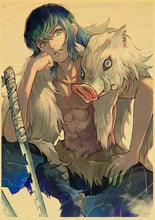 Load image into Gallery viewer, The KedStore 42X30cm / E185 14 Demon Slayer: Kimetsu no Yaiba Tanjirou Nezuko Anime Poster Kraft Paper Poster - Wall Stickers
