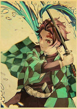 Load image into Gallery viewer, The KedStore 42X30cm / E185 18 Demon Slayer: Kimetsu no Yaiba Tanjirou Nezuko Anime Poster Kraft Paper Poster - Wall Stickers