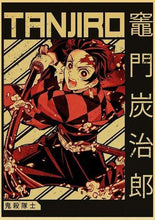 Load image into Gallery viewer, The KedStore 42X30cm / E185 2 Demon Slayer: Kimetsu no Yaiba Tanjirou Nezuko Anime Poster Kraft Paper Poster - Wall Stickers