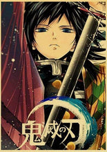 Load image into Gallery viewer, The KedStore 42X30cm / E185 25 Demon Slayer: Kimetsu no Yaiba Tanjirou Nezuko Anime Poster Kraft Paper Poster - Wall Stickers