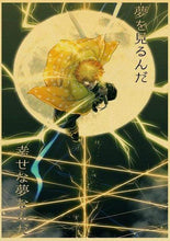 Load image into Gallery viewer, The KedStore 42X30cm / E185 3 Demon Slayer: Kimetsu no Yaiba Tanjirou Nezuko Anime Poster Kraft Paper Poster - Wall Stickers