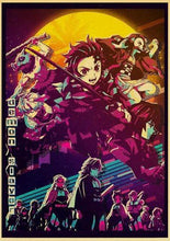 Load image into Gallery viewer, The KedStore 42X30cm / E185 6 Demon Slayer: Kimetsu no Yaiba Tanjirou Nezuko Anime Poster Kraft Paper Poster - Wall Stickers