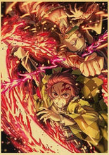 Load image into Gallery viewer, The KedStore 42X30cm / E185 Demon Slayer: Kimetsu no Yaiba Tanjirou Nezuko Anime Poster Kraft Paper Poster - Wall Stickers
