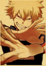 Load image into Gallery viewer, The KedStore 42X30cm / Q020 12 Janpnese Anime  My Hero Academia retro posters / wall stickers