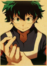 Load image into Gallery viewer, The KedStore 42X30cm / Q020 15 Janpnese Anime  My Hero Academia retro posters / wall stickers