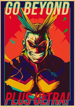 Load image into Gallery viewer, The KedStore 42X30cm / Q020 18 Janpnese Anime  My Hero Academia retro posters / wall stickers