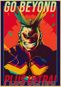 The KedStore 42X30cm / Q020 18 Janpnese Anime  My Hero Academia retro posters / wall stickers