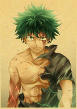 Load image into Gallery viewer, The KedStore 42X30cm / Q020 5 Janpnese Anime  My Hero Academia retro posters / wall stickers