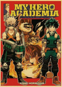 The KedStore 42X30cm / T003 11 Janpnese Anime  My Hero Academia retro posters / wall stickers