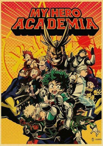 The KedStore 42X30cm / T003 13 Janpnese Anime  My Hero Academia retro posters / wall stickers