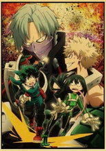 Load image into Gallery viewer, The KedStore 42X30cm / T003 22 Janpnese Anime  My Hero Academia retro posters / wall stickers