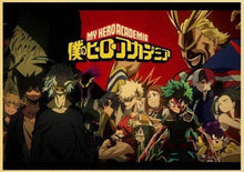 Load image into Gallery viewer, The KedStore 42X30cm / T003 23 Janpnese Anime  My Hero Academia retro posters / wall stickers