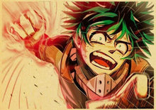 Load image into Gallery viewer, The KedStore 42X30cm / T003 6 Janpnese Anime  My Hero Academia retro posters / wall stickers
