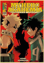 Load image into Gallery viewer, The KedStore 42X30cm / T003 8 Janpnese Anime  My Hero Academia retro posters / wall stickers