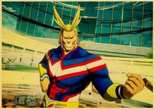 Load image into Gallery viewer, The KedStore 42X30cm / T003 9 Janpnese Anime  My Hero Academia retro posters / wall stickers