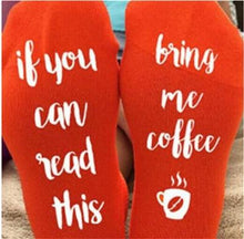 Load image into Gallery viewer, The KedStore 5 Socks If You can read this Bring Me a Glass of Wine Socks