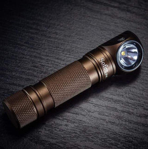 The KedStore 5300K-Brown / with battery EDC & Tactical LED Headlamp - Cree XPL 1200lm 18650 - Flashlight with Power Indicator