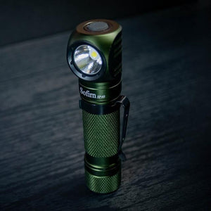 The KedStore 5300k-Green / with battery EDC & Tactical LED Headlamp - Cree XPL 1200lm 18650 - Flashlight with Power Indicator