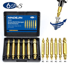 Load image into Gallery viewer, The KedStore 6pcs titanium plated Damaged Screw Extractor / Drill Bit Extractor / Drill Set Bolt Extractor / Bolt Stud Remover Tool - 5pcs