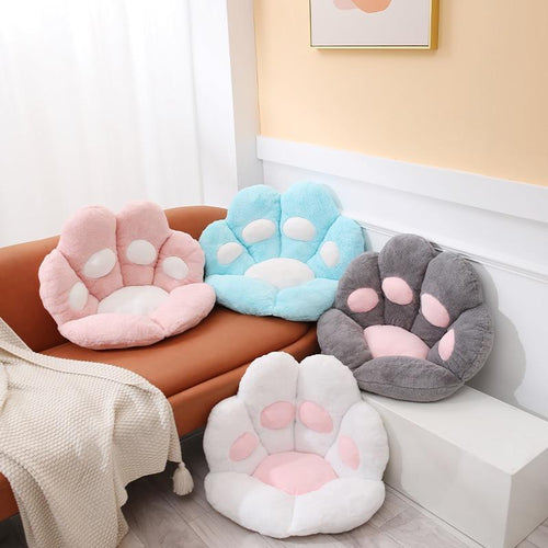The KedStore Armchair Seat Cat Paw Cushion for Office Dinning Chair Desk Seat Backrest Pillow Office Seats Massage Cat Paw Cushion Cartoons
