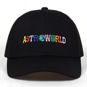 "ASTROWORLD" Embroidered Baseball Cap / gorra de béisbol bordada
