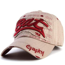 Load image into Gallery viewer, The KedStore base khaki Xthree &quot;Bat&quot; Snapback Hat Baseball Cap. Gorras Curved Brim Hat