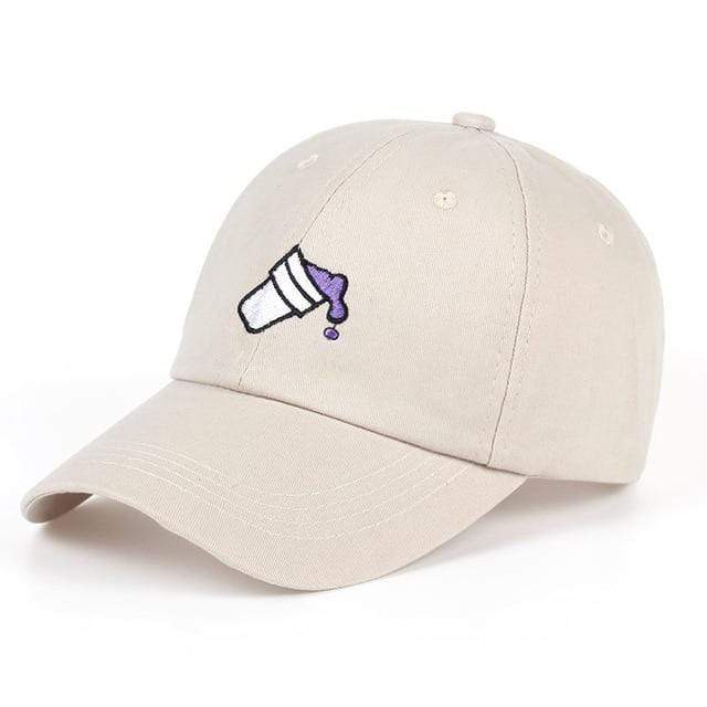 The KedStore Beige Baseball cap Embroidery Coke Cup dad cap | TheKedStore