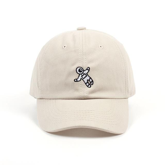 The KedStore beige Embroidered baseball cap / gorra de béisbol bordada