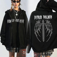 Load image into Gallery viewer, Harajuku Oversized Hoodie Retro Gothic Punk Anime Print
