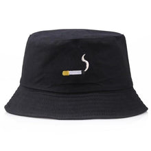 Load image into Gallery viewer, The KedStore black 3 Embroidery Aliens Foldable Bucket panama hat | TheKedStore