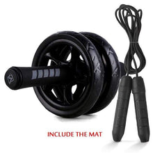 Load image into Gallery viewer, 2 in 1 ab roller &amp; jump rope, abdominal wheel with mat for your arm, waist &amp; leg exercise | TheKedStore