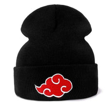 Load image into Gallery viewer, The KedStore black Akatsuki Logo Beanies Japanese Anime Winter Knitted Hats Embroidery Uchiha Warm Skullies Beanie Skiing Knit Hats Hat Hip Hop