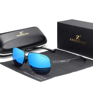 The KedStore Black Blue KINGSEVEN 2021 Aluminum Sunglasses Polarized Mirror Sun Glasses Oculos de sol | TheKedStore