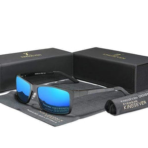The KedStore Black Blue KINGSEVEN Men/Women Sunglasses Aluminum Magnesium Polarized | TheKedStore
