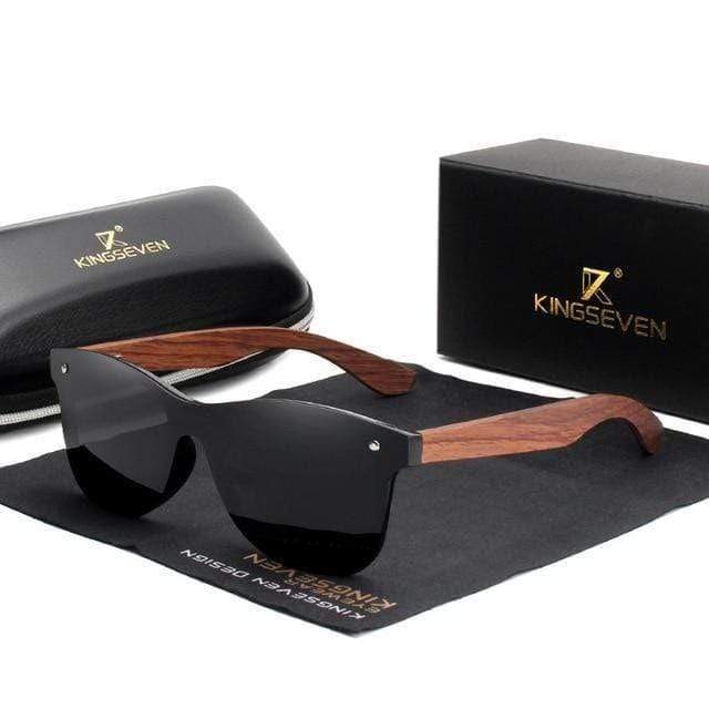 KINGSEVEN Natural Wooden Sunglasses Men Polarized Sun Glasses Original Wood Oculos de sol masculino | TheKedStore