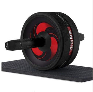 The KedStore Black C / 12.99"*6.61" 2 in 1 ab roller & jump rope no noise abdominal wheel with mat for arm waist leg exercise | TheKedStore