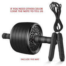 Load image into Gallery viewer, 2 in 1 ab roller &amp; jump rope, abdominal wheel with mat for your arm, waist &amp; leg exercise | TheKedStore
