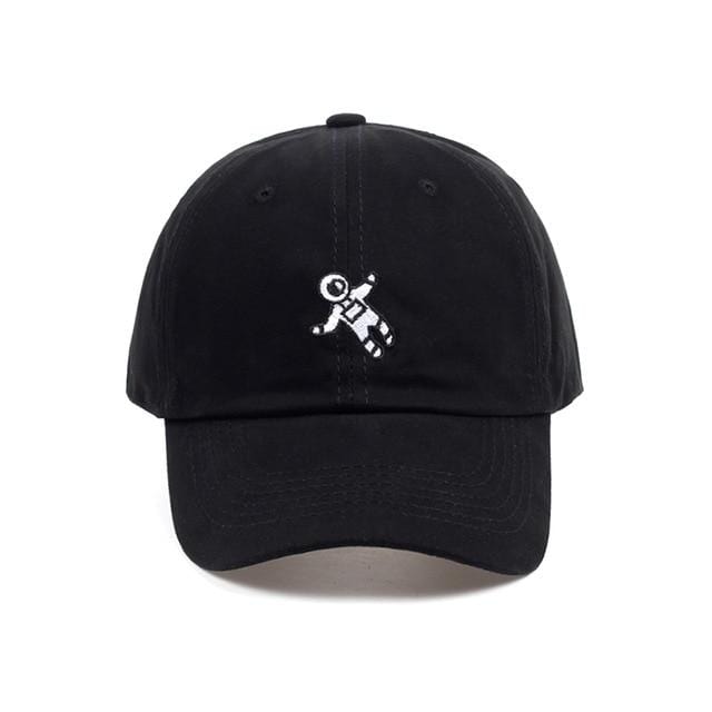 The KedStore Black Embroidered baseball cap - adjustable cotton snapback hat / gorra de béisbol bordada