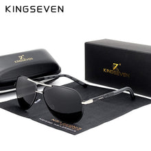 Load image into Gallery viewer, The KedStore Black GRAY KINGSEVEN Aluminum Magnesium Sunglasses
