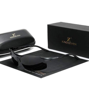 The KedStore Black Gray KINGSEVEN Polarized Aluminum Sunglasses Mirror Lens | TheKedStore
