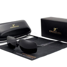 Load image into Gallery viewer, The KedStore black gray KINGSEVEN Vintage Retro Men Women Polarized Sunglasses Square Classic | TheKedStore