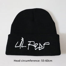 Load image into Gallery viewer, The KedStore Black Lil Peep Beanie Embroidery Repper Love Knit Cap Knitted Skullies Warm Winter Unisex Ski Hip Hop Hat