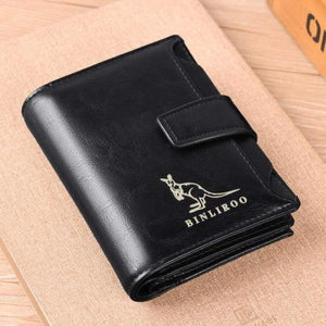 The KedStore Black Men's RFID Blocking Anti Theft Wallets - Leather Wallet