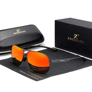 The KedStore Black Red KINGSEVEN 2021 Aluminum Sunglasses Polarized Mirror Sun Glasses Oculos de sol | TheKedStore