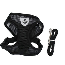 Load image into Gallery viewer, The KedStore Black / S Vest for Cats &amp; Small to Medium size Dogs - Adjustable with Walking Leash | TheKedStore