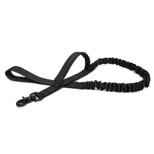 The KedStore Black Tactical Bungee Dog Leash + Handle Quick Release Cat Dog Leash Elastic Leads Rope / Correa de perro bungee táctico|  TheKedStore