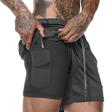 Load image into Gallery viewer, The KedStore Black / XXXL Running Shorts Men 2 in 1 Sports Jogging Fitness Shorts