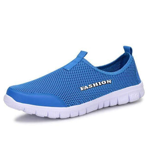 The KedStore Blue / 4.5 Women Light Sneakers Breathable Mesh Casual Shoes Walking Outdoor Sport Shoes