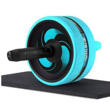 Load image into Gallery viewer, The KedStore Blue C / 12.99&quot;*6.61&quot; 2 in 1 ab roller &amp; jump rope no noise abdominal wheel with mat for arm waist leg exercise | TheKedStore